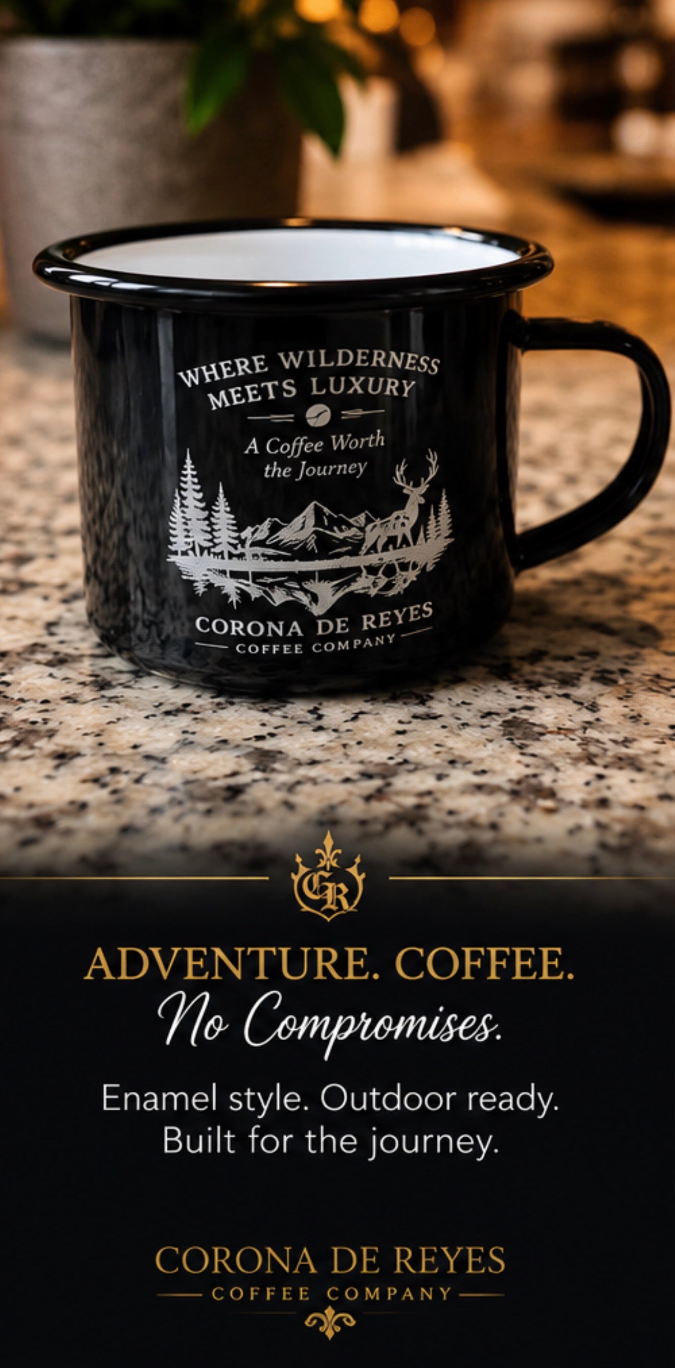 Enamel camping cup